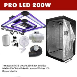 telttapaketti-pro-grow-kit-led-200w-tent